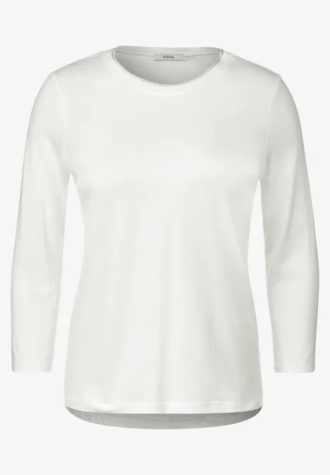Basic 3/4 Shirt vanilla white