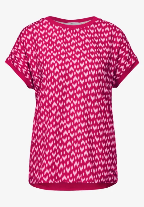 T-shirt composé d'un mélange de matières pink sorbet