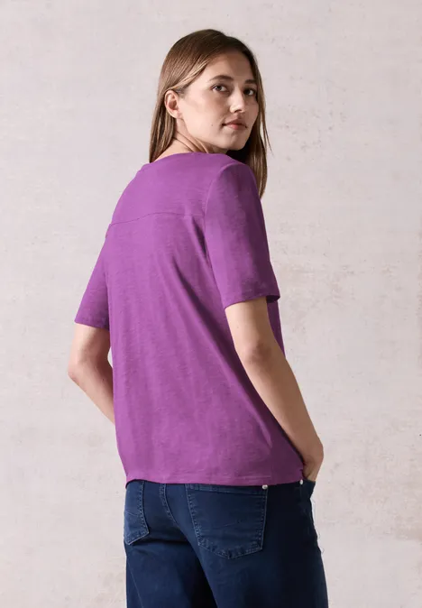 Tunique en fil flammé iced violet