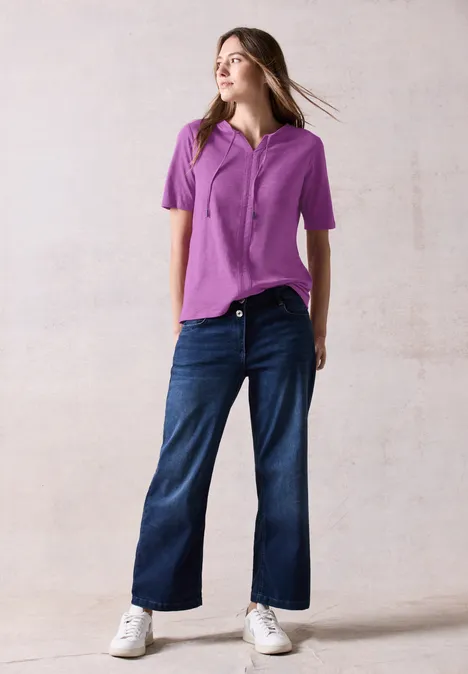 Tunique en fil flammé iced violet