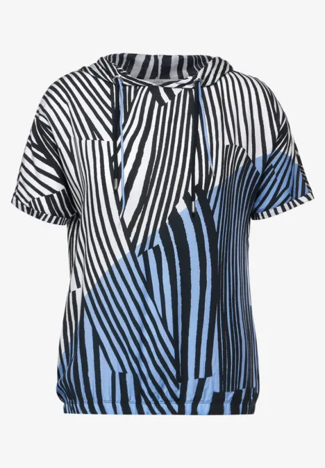 T-Shirt mit Kapuze universal blue