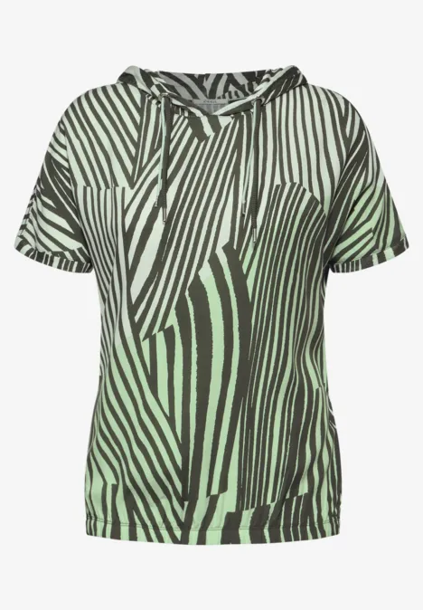 T-Shirt mit Kapuze cool khaki