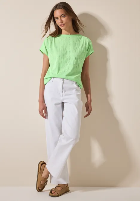 Wording T-Shirt matcha lime