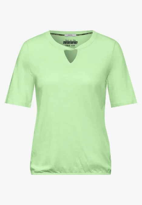 T-Shirt aus Baumwolle matcha lime