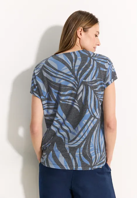 V-Neck T-Shirt universal blue