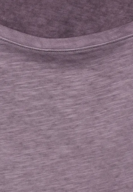 Flammgarn T-Shirt aubergine red