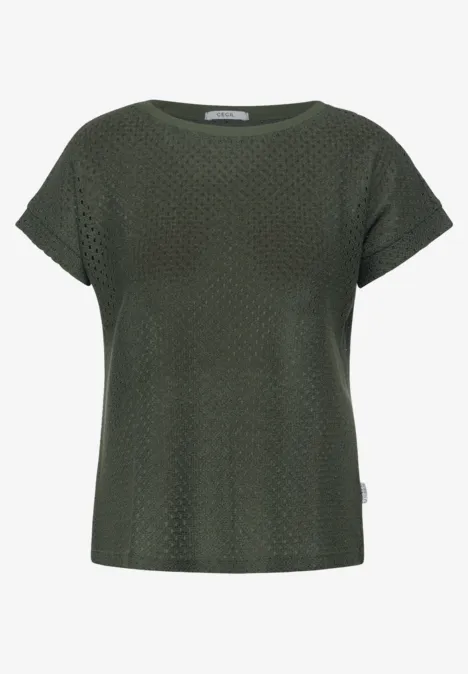 Ajour T-Shirt cool khaki