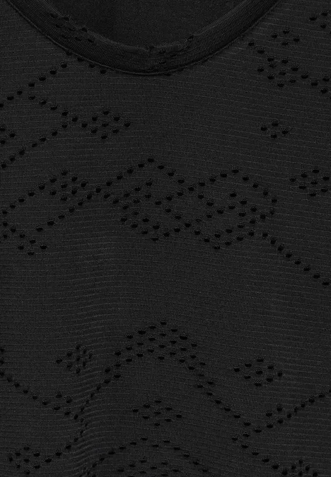 Ajour T-Shirt Black
