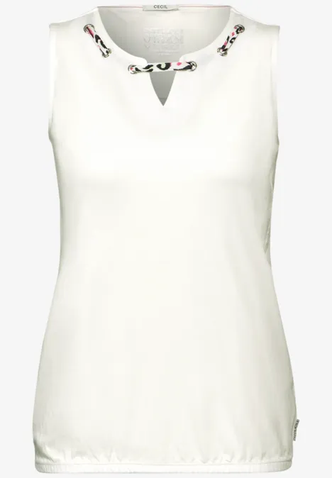 Lässig modernes Top vanilla white