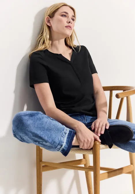 T-Shirt aus Baumwolle Black