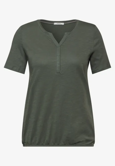 T-Shirt aus Baumwolle cool khaki