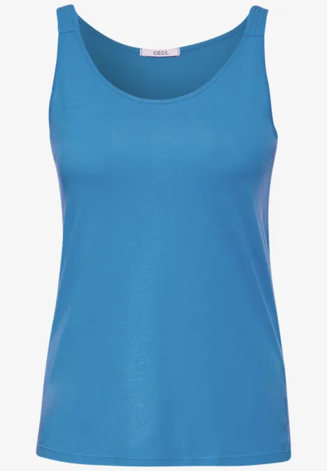 Basic zomertop azure blue