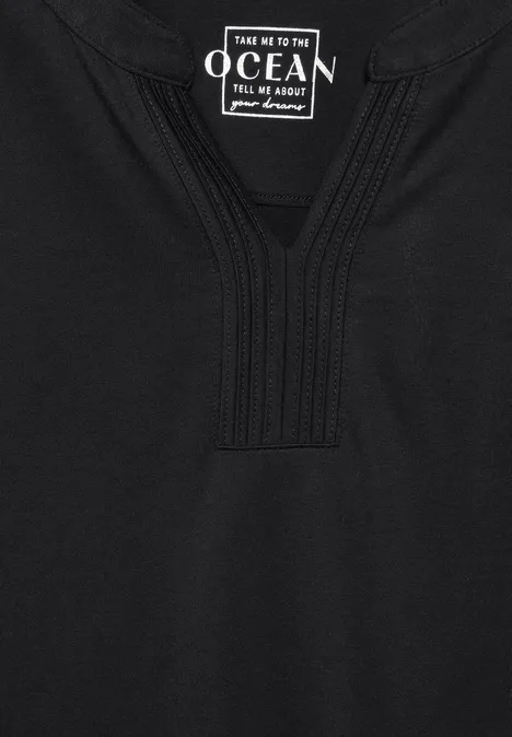 Débardeur avec éléments décoratifs Black