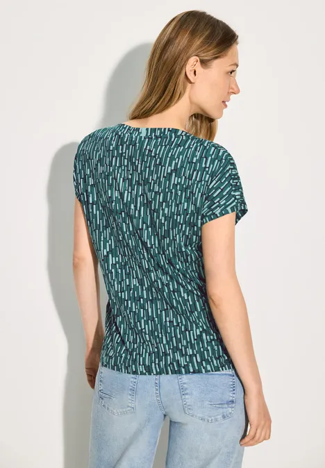 Bedrucktes T-Shirt fir green