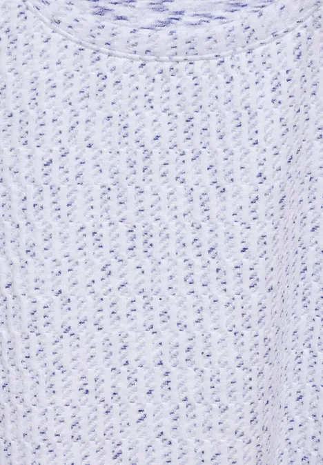 Jaquard-Struktur-Shirt vanilla white