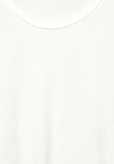 Shirt mit Ösen vanilla white