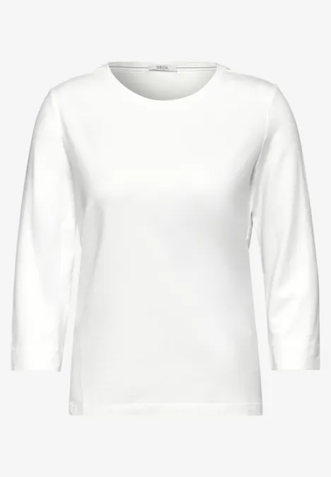 Basis shirt vanilla white