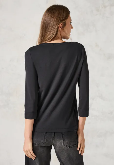 Basic Shirt deep charcoal grey