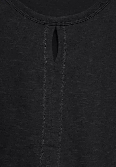 Shirt im Tunika-Look Black