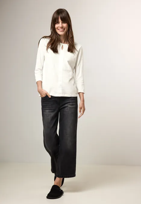Shirt im Tunika-Look vanilla white