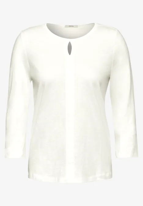 Shirt im Tunika-Look vanilla white