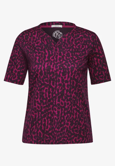 T-Shirt mit Print beloved berry
