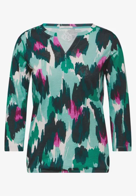 Bedrucktes Tunikashirt adriatic green Bedrucktes Tunikashirt adriatic green