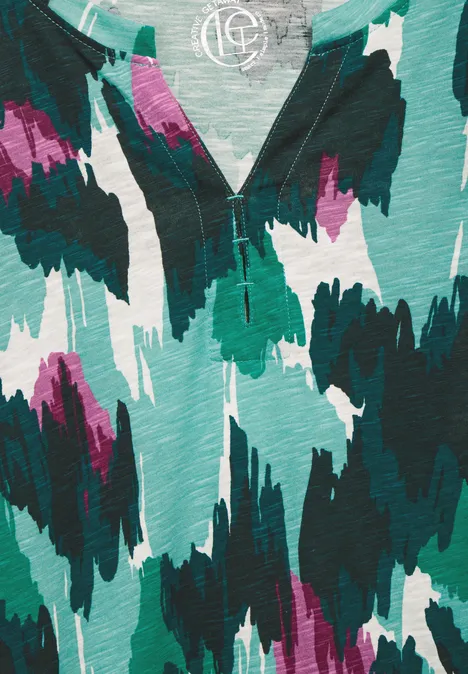 Bedrucktes Tunikashirt adriatic green Bedrucktes Tunikashirt adriatic green