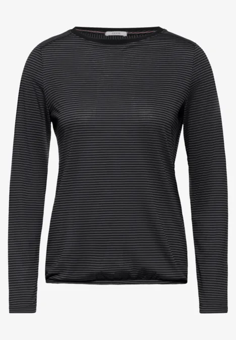 Gestreiftes Shirt Black
