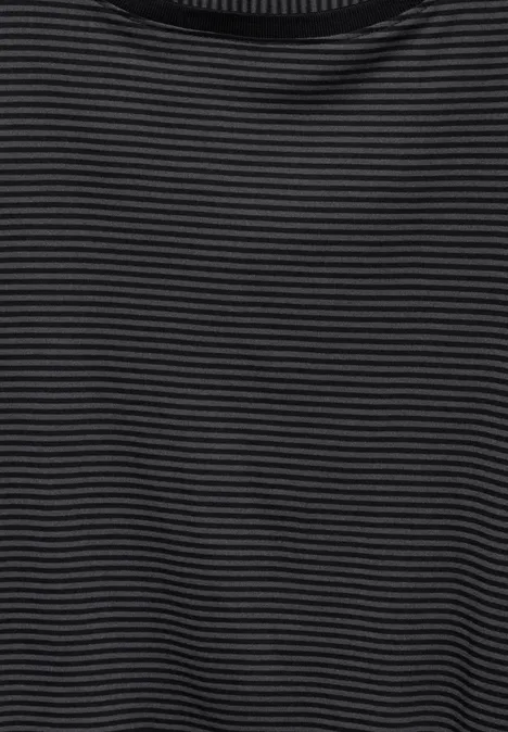 Gestreiftes Shirt Black