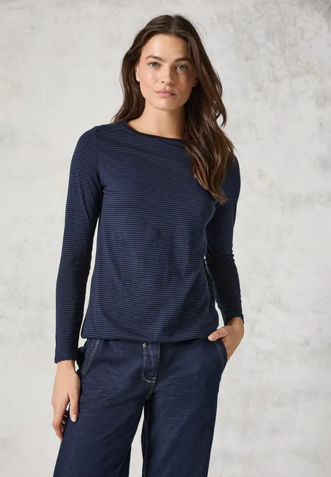 Gestreiftes Shirt universal blue