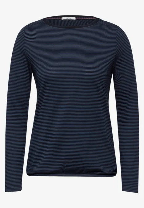 Gestreiftes Shirt universal blue