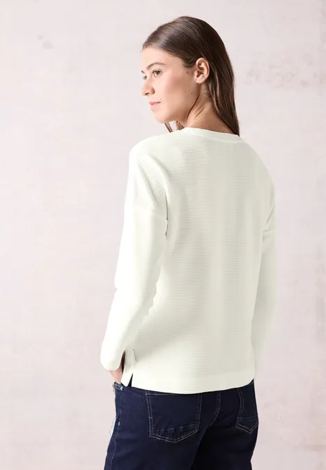 Ottoman-Shirt vanilla white