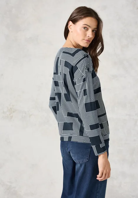 Leichtes Sweatshirt deep petrol