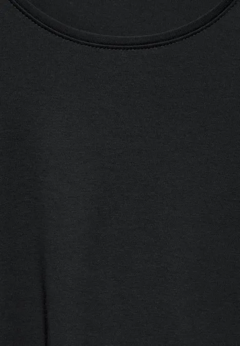 Shirt mit Rundhals Black
