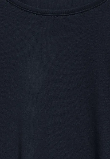 Shirt mit Rundhals universal blue
