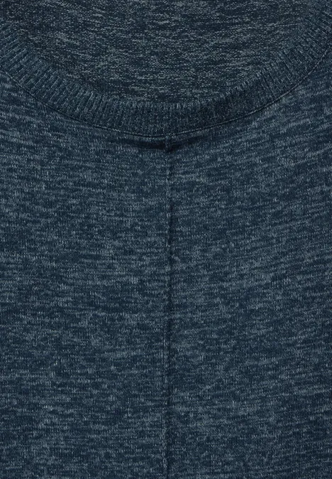 Cosy Langarmshirt oil blue melange