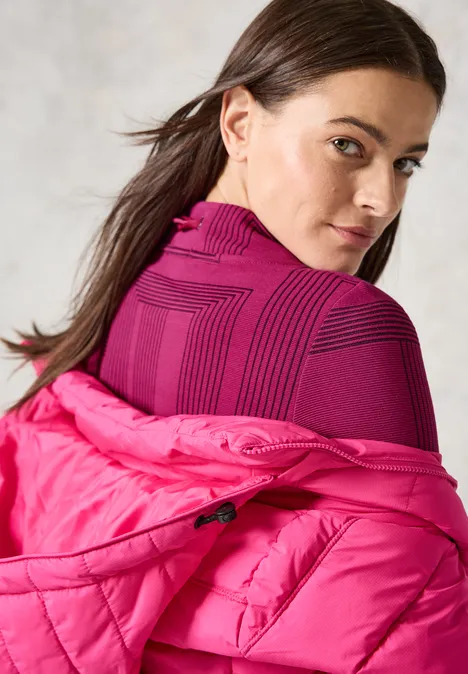Jacquard Langarmshirt jewel pink