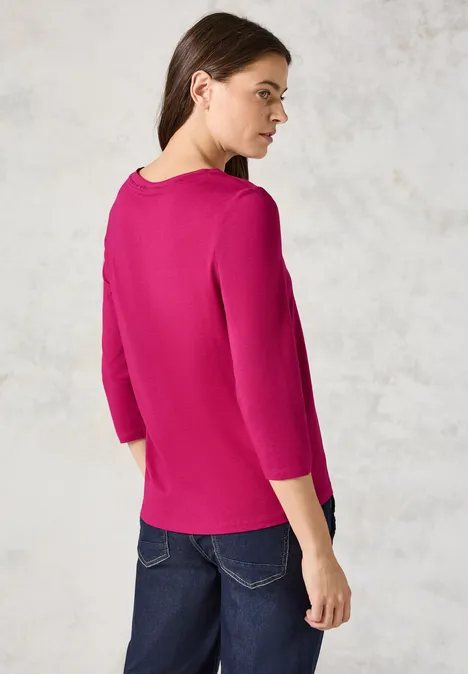 Shirt mit Print jewel pink