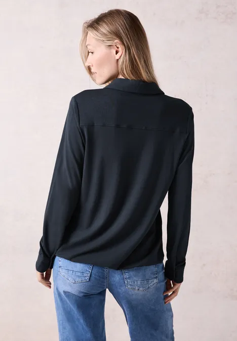 Langarmshirt deep petrol