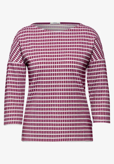 Strukturshirt jewel pink