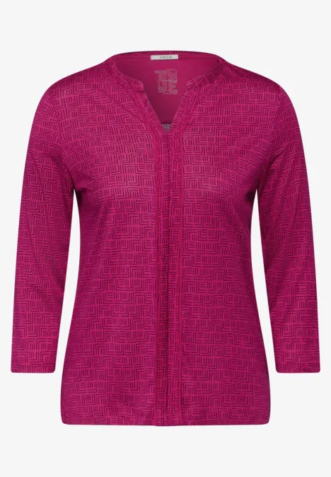 Bedruckte Tunika jewel pink