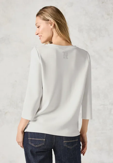 Shirt mit Print vanilla white