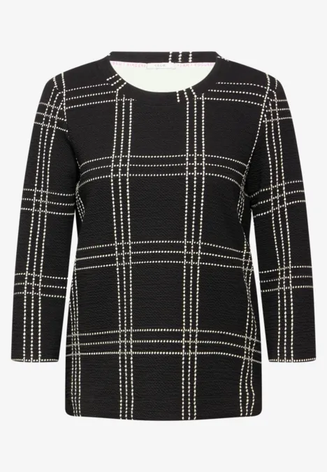 Jaquard-Shirt Black