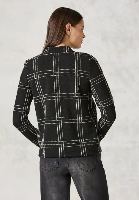 Jaquard-Jacke Black