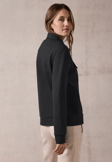 Jas met knoopsluiting Black