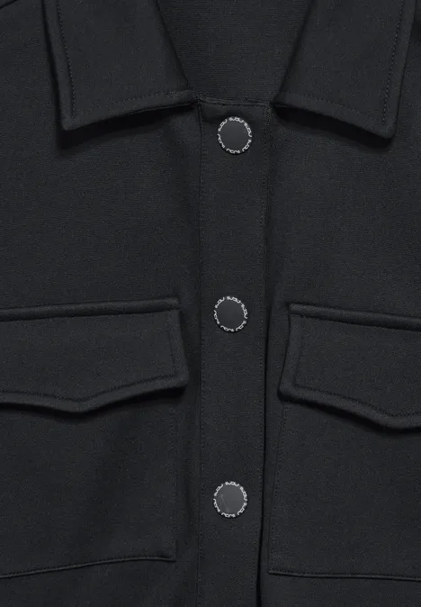 Jas met knoopsluiting Black
