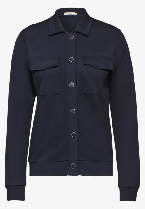 Jacke mit Knopfleiste universal blue