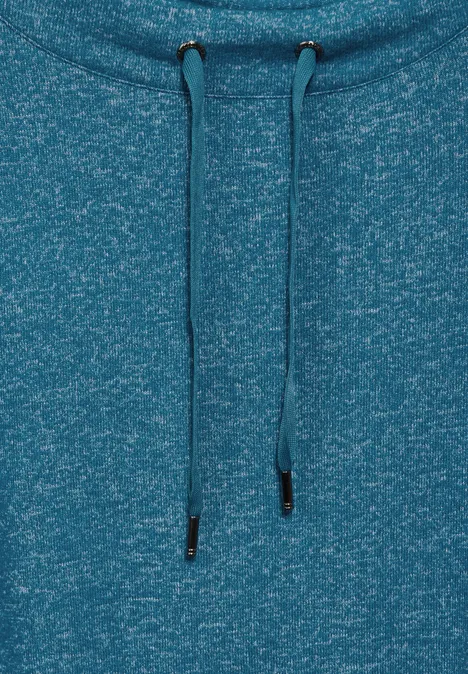 Langarmshirt aqua melange