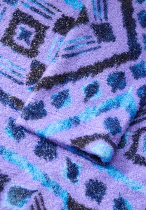 Flauschiges Langarmshirt lilac melange